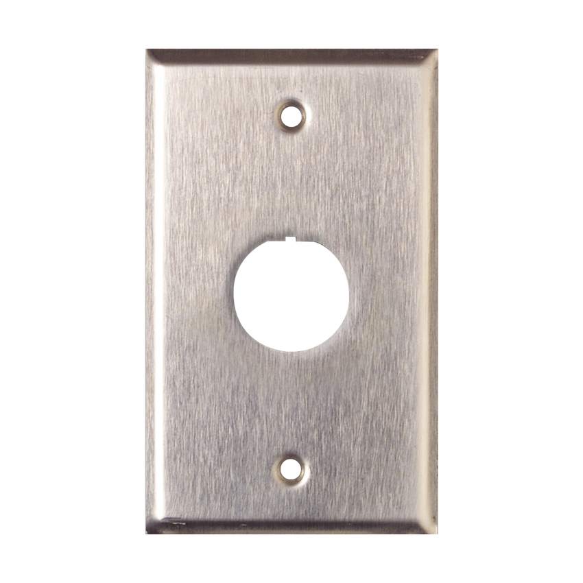 Placa de Pared Reforzada, de Acero Inoxidable, Para Uso Industrial, de 1 Puerto