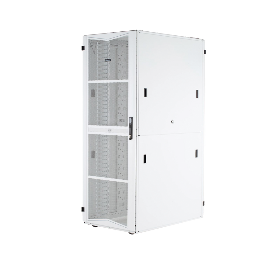 Gabinete FlexFusion para Centros de Datos, 42 UR, 600 mm de Ancho, 1070 mm de Profundidad, Fabricado en Acero, Color Blanco