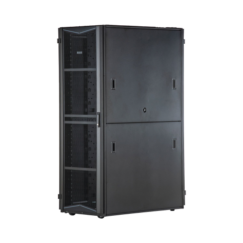 Gabinete FlexFusion para Centros de Datos, 45 UR, 600 mm de Ancho, 1070 mm de Profundidad, Fabricado en Acero, Color Negro