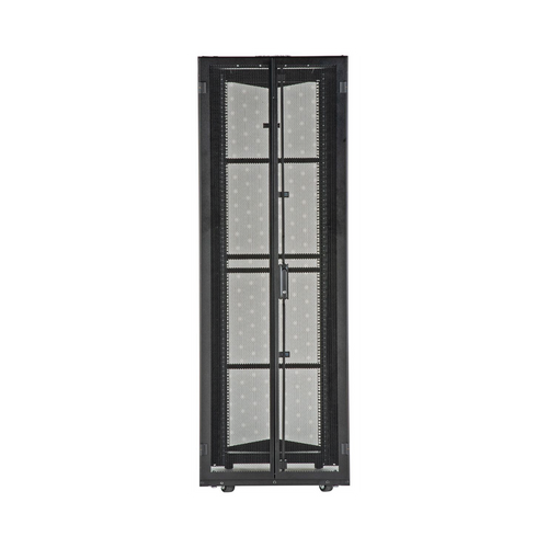 Gabinete FlexFusion para Centros de Datos, 42 UR, 700 mm de Ancho, 1200 mm de Profundidad, Fabricado en Acero, Color Negro