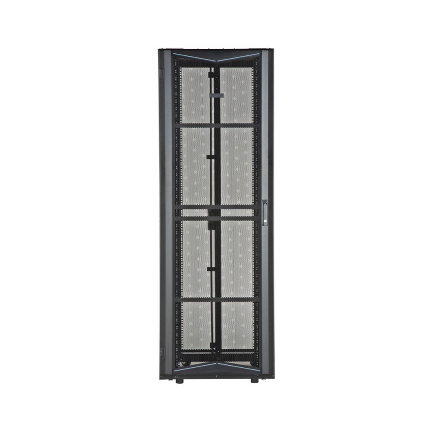 Gabinete FlexFusion para Centros de Datos, 42 UR, 700 mm de Ancho, 1200 mm de Profundidad, Fabricado en Acero, Color Negro