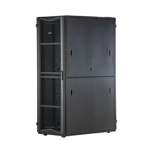 Gabinete FlexFusion para Centros de Datos, 42 UR, 700 mm de Ancho, 1200 mm de Profundidad, Fabricado en Acero, Color Negro