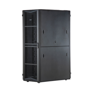 Gabinete FlexFusion para Centros de Datos, 45 UR, 700 mm de Ancho, 1070 mm de Profundidad, Sin Paneles Laterales, Fabricado en Acero, Color Negro