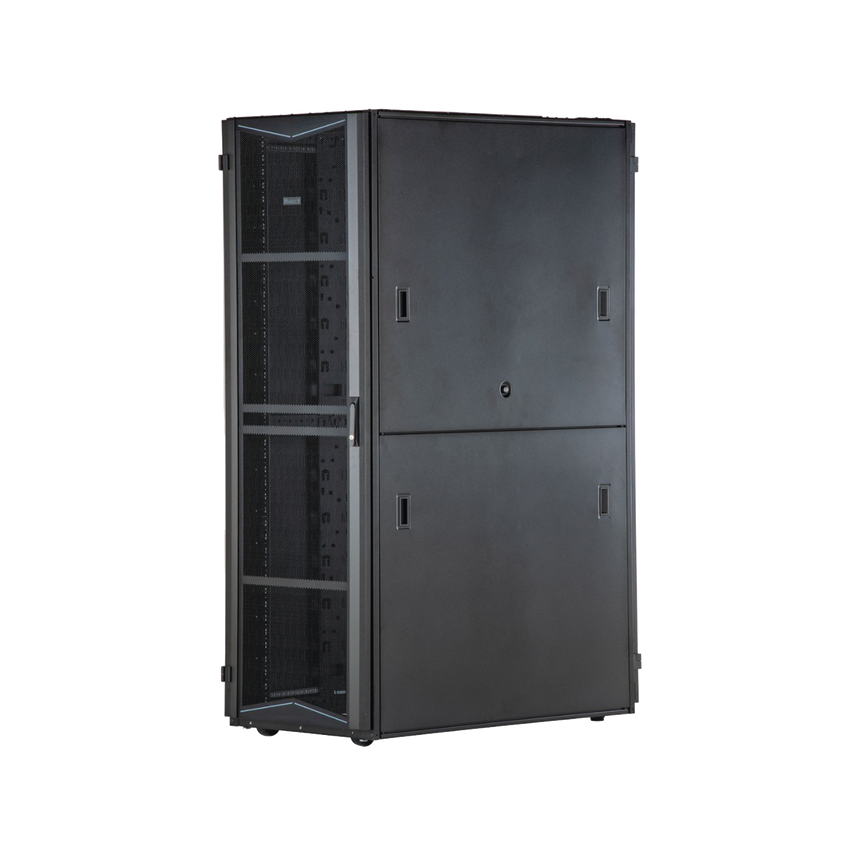 Gabinete FlexFusion para Centros de Datos, 42 UR, 800 mm de Ancho, 1070 mm de Profundidad, Fabricado en Acero, Color Negro