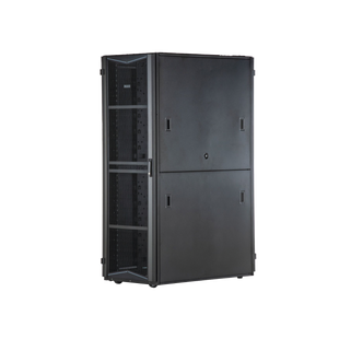 Gabinete FlexFusion para Centros de Datos, 42 UR, 800 mm de Ancho, 1200 mm de Profundidad, Fabricado en Acero, Color Negro