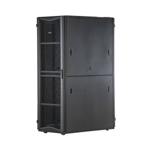 Gabinete FlexFusion para Centros de Datos, 45 UR, 800 mm de Ancho, 1200 mm de Profundidad, Fabricado en Acero, Color Negro
