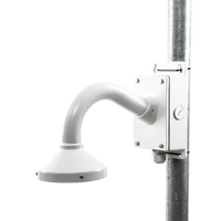 Montaje Universal de Pared con Cuello de Ganso y Caja de Conexiones / Compatible con Cámaras Domo y Bala