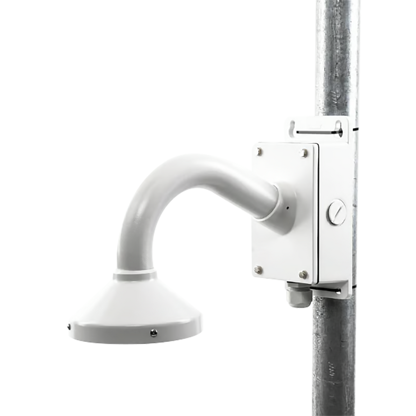 Montaje Universal de Pared con Cuello de Ganso y Caja de Conexiones / Compatible con Cámaras Domo y Bala