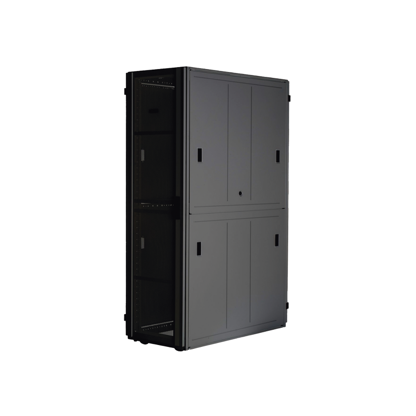 Gabinete FlexFusion™ XGL (Light) para Centros de Datos, 42 UR, 600 mm de Ancho, 1200 mm de Profundidad, Fabricado en Acero, Color Negro