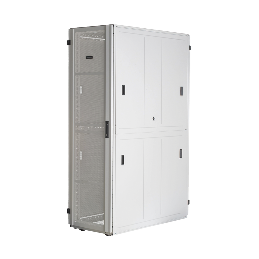 Gabinete FlexFusion™ XGL (Light) para Centros de Datos, 42 UR, 600 mm de Ancho, 1200 mm de Profundidad, Fabricado en Acero, Color Blanco