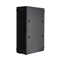 Gabinete FlexFusion™ XGL (Light) para Centros de Datos, 42 UR, 800 mm de Ancho, 1200 mm de Profundidad, Fabricado en Acero, Color Negro