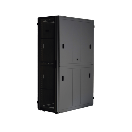 Gabinete FlexFusion™ XGL (Light) para Centros de Datos, 48 UR, 800 mm de Ancho, 1070 mm de Profundidad, Fabricado en Acero, Color Negro