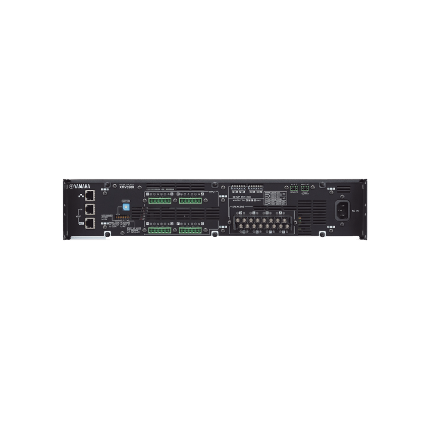 Amplificador de Audio Multicanal con Conexión Análoga / YDIF | 8 Canales, 280W | 8 OHMS | 70/100V