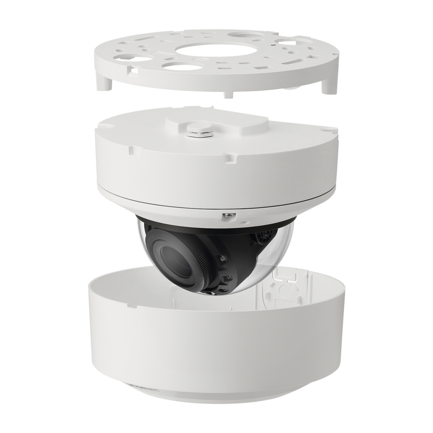 Cámara Domo 4MP con IA, Antivandalica / Lente Motorizado de 2.8 a 10mm / WDR 120dB / Ranura MicroSD / IP52 IK08