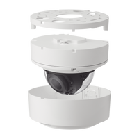 Cámara Domo IP 4K con IA / Lento Motorizado de 4.5 a 9.3mm / P-Iris, WDR 120dB / Ranura SD / Protección IP52 e IK08