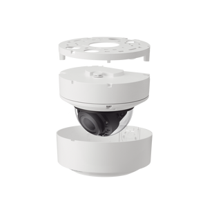 Cámara Domo 2MP con IA, Antivandalica / Lente Motorizado de 2.8 a 12mm / IR 40m / WDR 120dB / Ranura MicroSD / IP66 IP67 IK10 NEMA4X