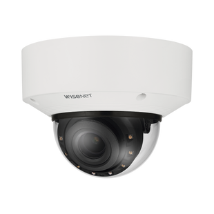 Cámara Domo IP 6MP con IA, Antivandalico / Lente Motorizado de 4.4 a 9.3mm / P-Iris, WDR 120dB / Ranura SD / IP66 IP67 NEMA4X IK10