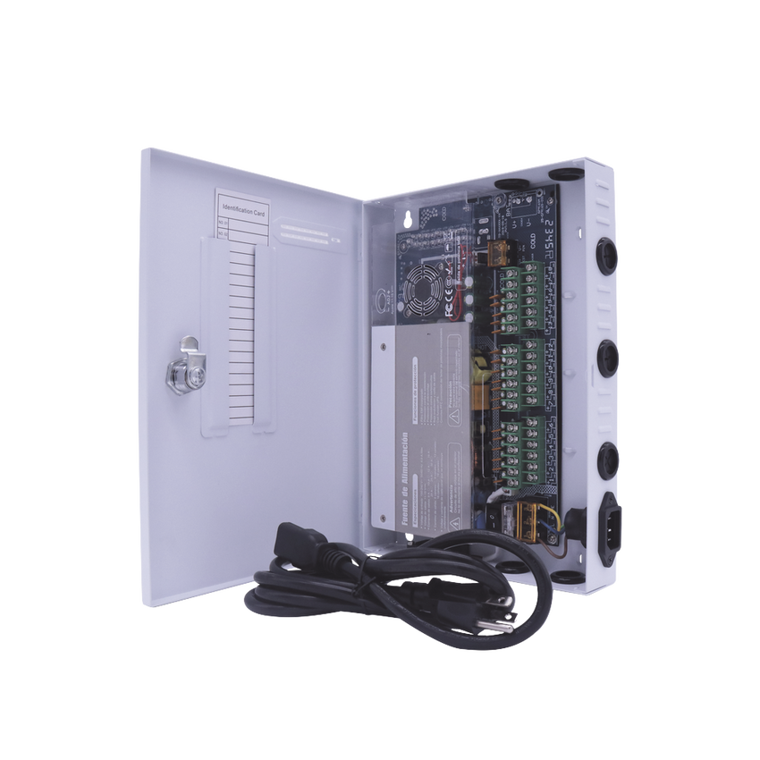 Fuente PREMIUM / 11-15 V / 18 canales / 30 A / Alta tecnología en seguridad / Doble ventilador / Hasta 1.85 Amperes por Salida / Filtro de Ruido por canal / Diseño de alta gama.