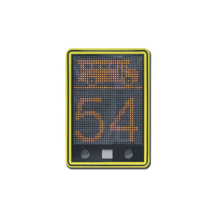 Radar de velocidad de 3 dígitos con mensajes variables y confgurables