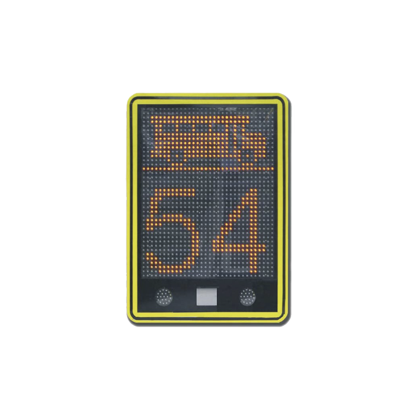 Radar de velocidad de 3 dígitos con mensajes variables y confgurables