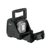 Bocina Negra Bluetooth con entrada USB, Auxiliar y Cargador, Funciona con Batería LXT de 18V o CXT de 12v (no inluidas)