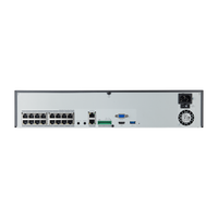 NVR de 16 canales / 32MP / Hasta 4 Discos Duros / Switch PoE+ 16 puertos / Wisenet P2P / H.265 & WiseStream
