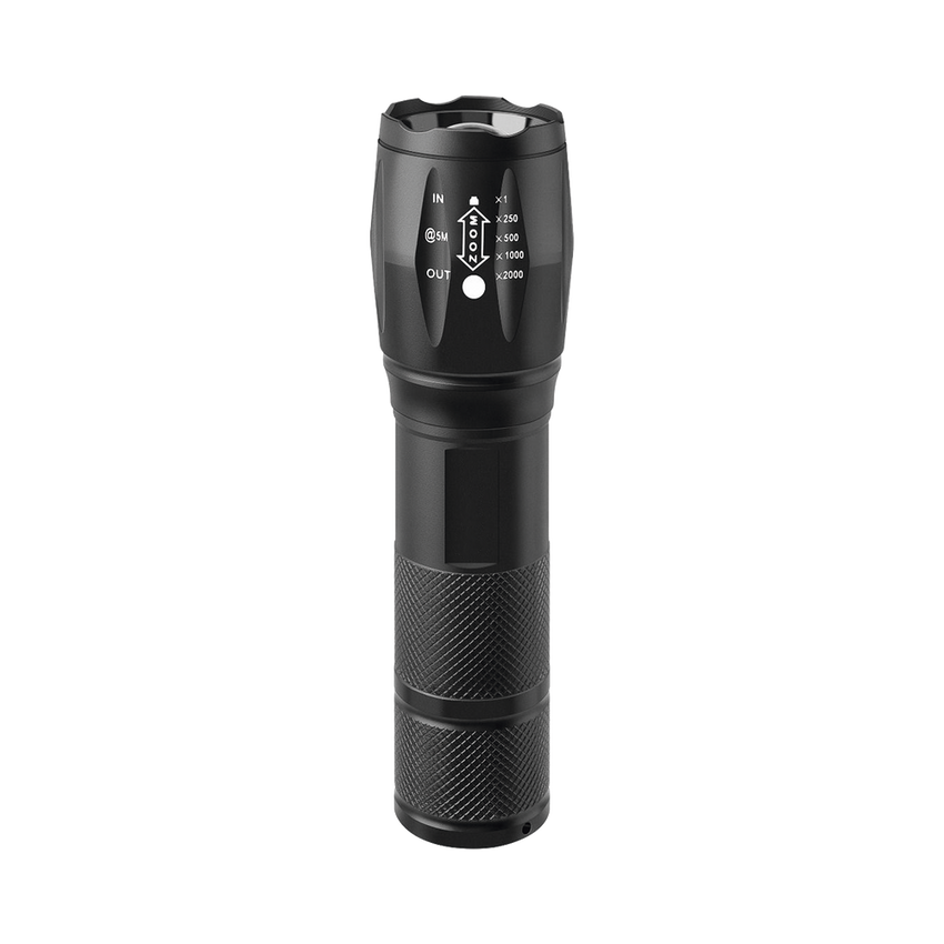 Linterna LED de Aluminio, 600 Lúmenes, IPX4, Resistente al Agua