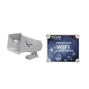 KIT de Alertamiento SISMICO con Audio Oficial SASMEX por WIFI