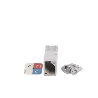 Jack Z-MAX Cat6A, UTP, Montaje Híbrido en Placa de Pared (Plano y Angulado), Color Blanco