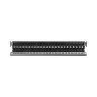 Patch Panel ZMAX with Jack UTP CAT6A 24 Port 1U Black
