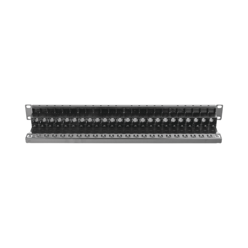 Patch Panel ZMAX with Jack UTP CAT6A 24 Port 1U Black