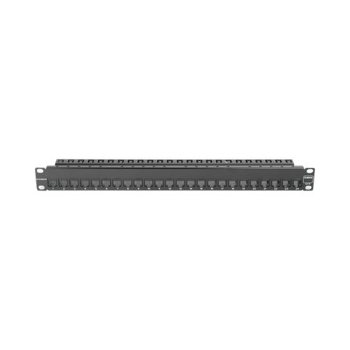 Patch Panel ZMAX with Jack UTP CAT6A 24 Port 1U Black