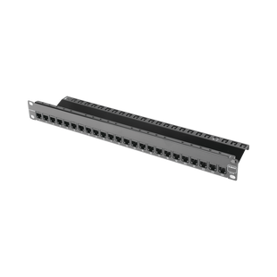 Patch Panel ZMAX with jack UTP CAT6A 24 PORT 1U black