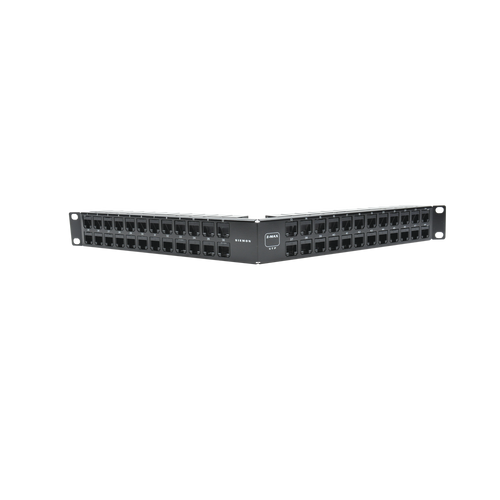 Patch Panel UTP Z-MAX Categoría 6A, de 48 Puertos, Angulado, 1UR