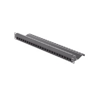 Patch Panel Z-Max de 24 Puertos, Blindado, Precargado con Jacks Categoría 6A, Plano, 1UR