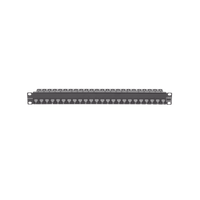 Patch Panel Z-MAX de 24 puertos, Blindado, Precargado con Jacks Categoria 6A, Plano, 1UR