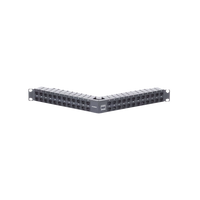Patch Panel Z-Max de 48 Puertos, Blindado, Precargado con Jacks Categoría 6A, Angulado, 1UR