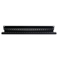Patch Panel UTP Z-MAX de 24 Puertos, Precargado con Jacks Categoría 6, Plano, 1UR
