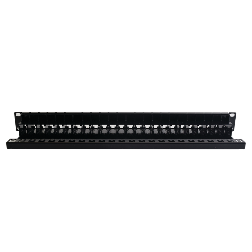 Patch Panel UTP Z-MAX de 24 Puertos, Precargado con Jacks Categoría 6, Plano, 1UR