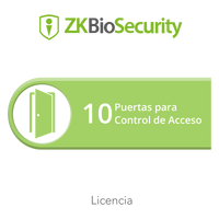 Licencia para ZKBiosecurity permite gestionar hasta 10 puertas para control de acceso
