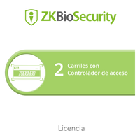 Licencia para ZKBiosecurity para modulo de estacionamiento de 2 carriles utilizando controlador de acceso