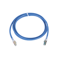 Patch Cord Z-MAX Cat6A UTP, CM, 7ft, Color Azul, Versión Bulk (Sin Empaque Individual)