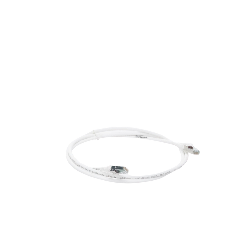 Patch Cord Z-MAX Cat6A S/FTP, CM/LS0H, 1.52 Metros (5 Pies), Color Blanco, Versión Bulk (Sin Empaque Individual)