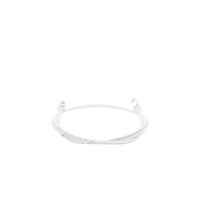 Patch Cord Z-MAX Cat6A S/FTP, CM/LS0H, 1.52 Metros (5 Pies), Color Blanco, Versión Bulk (Sin Empaque Individual)