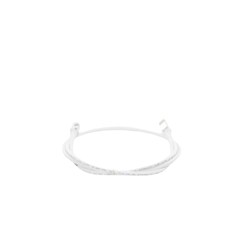 Patch Cord Z-MAX Cat6A S/FTP, CM/LS0H, 1.52 Metros (5 Pies), Color Blanco, Versión Bulk (Sin Empaque Individual)