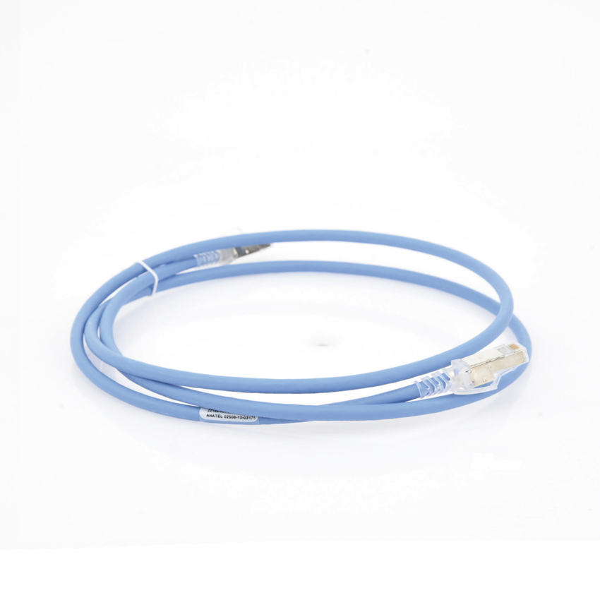 Patch Cord Z-MAX Cat6A S/FTP, CM/LS0H, 1.52 Metros (5 Pies), Color Azul, Versión Bulk (Sin Empaque Individual)