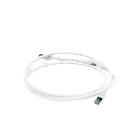Patch Cord Z-MAX Cat6A S/FTP, CM/LS0H, 2.13 Metros (7 Pies), Color Blanco, Versión Bulk (Sin Empaque Individual)