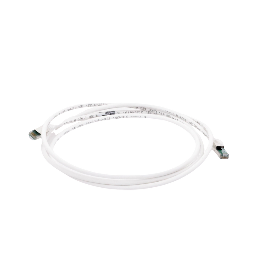 Patch Cord Z-MAX Cat6A S/FTP, CM/LS0H, 2.13 Metros (7 Pies), Color Blanco, Versión Bulk (Sin Empaque Individual)