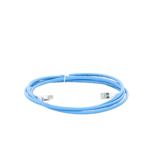 Patch Cord Z-MAX Cat6A S/FTP, CM/LS0H, 2.13 Metros (7 Pies), Color Azul, Versión Bulk (Sin Empaque Individual)