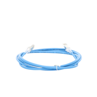 Patch Cord Z-MAX Cat6A S/FTP, CM/LS0H, 2.13 Metros (7 Pies), Color Azul, Versión Bulk (Sin Empaque Individual)